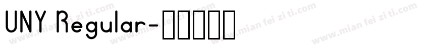 UNY Regular字体转换